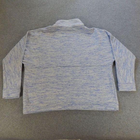 Hatch Blue and Gray Turtleneck Sweatshirt - Picture 8 of 9